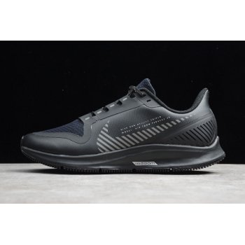 Nike Air Zoom Pegasus 36 Shield 2019 Black Metallic Silver AQ8005-001 Shoes